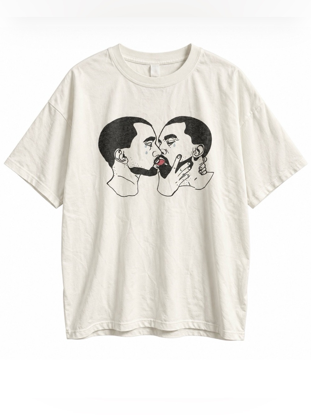 Graphic Tee Kanye Kissing Kanye - 100% cotton
